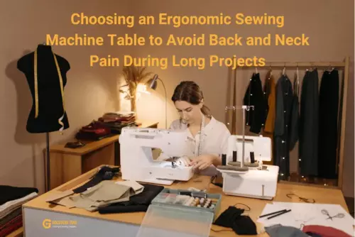 Choosing an Ergonomic Sewing Machine Table to Avoid Back and Neck Pain During Long Projects